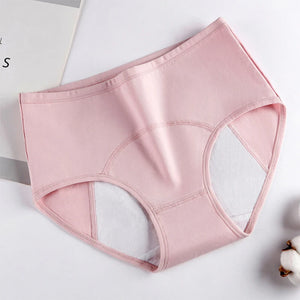 Sinvera™ Plus Size 3XL–5XL Cotton Leakproof Period Panties – High Waist, Breathable & Waterproof Menstrual Underwear for Women