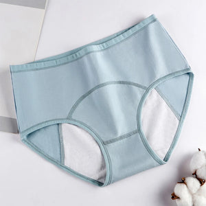 Sinvera™ Plus Size 3XL–5XL Cotton Leakproof Period Panties – High Waist, Breathable & Waterproof Menstrual Underwear for Women