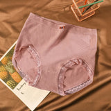 Sinvera Plus Size Breathable Antibacterial Cotton Panties – Ultra-Stretch High Waist Underwear for Women (80–150kg)