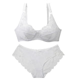 Sinvera Ultra Soft Lace Plus Size Bra & Panty Set – Padded Full Coverage Lingerie for Women