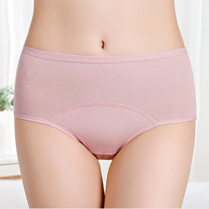 Sinvera™ Plus Size 3XL–5XL Cotton Leakproof Period Panties – High Waist, Breathable & Waterproof Menstrual Underwear for Women