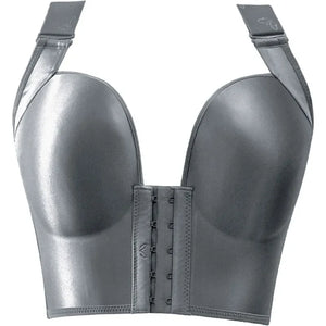 Sinvera Plus Size Deep Cup Shaping Bra – Front Closure, Full Coverage, Wireless Comfort
