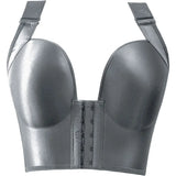 Sinvera Plus Size Deep Cup Shaping Bra – Front Closure, Full Coverage, Wireless Comfort