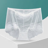 Sinvera Plus Size Lace Briefs – High Waist, Breathable & Seamless Underwear for Women (L–4XL)