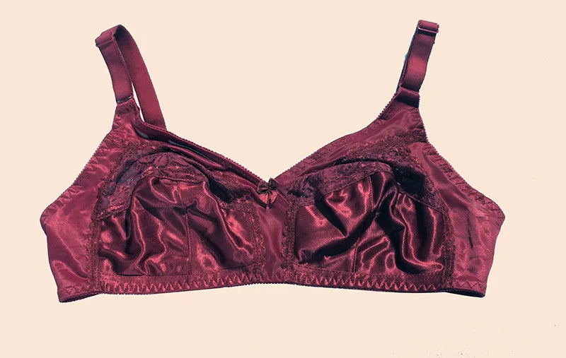 Sinvera Plus Size Lace Full Cup Bra – Wireless, Ultra-Thin, Supportive & Comfortable (85–110C)