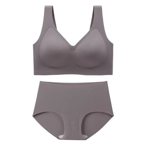 Sinvera Dikişsiz ve Desteksiz Büyük Beden Sütyen & Külot Takımı – Sarkan Göğüsleri Toparlayıcı Rahat Kalıp, M–5XL (40–120 kg)