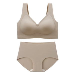 Sinvera Dikişsiz ve Desteksiz Büyük Beden Sütyen & Külot Takımı – Sarkan Göğüsleri Toparlayıcı Rahat Kalıp, M–5XL (40–120 kg)