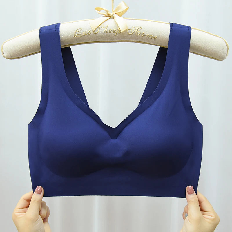Sinvera Seamless Wireless Sports Bra – Push-Up Support, Plus Size Comfort Fit (M-7XL)