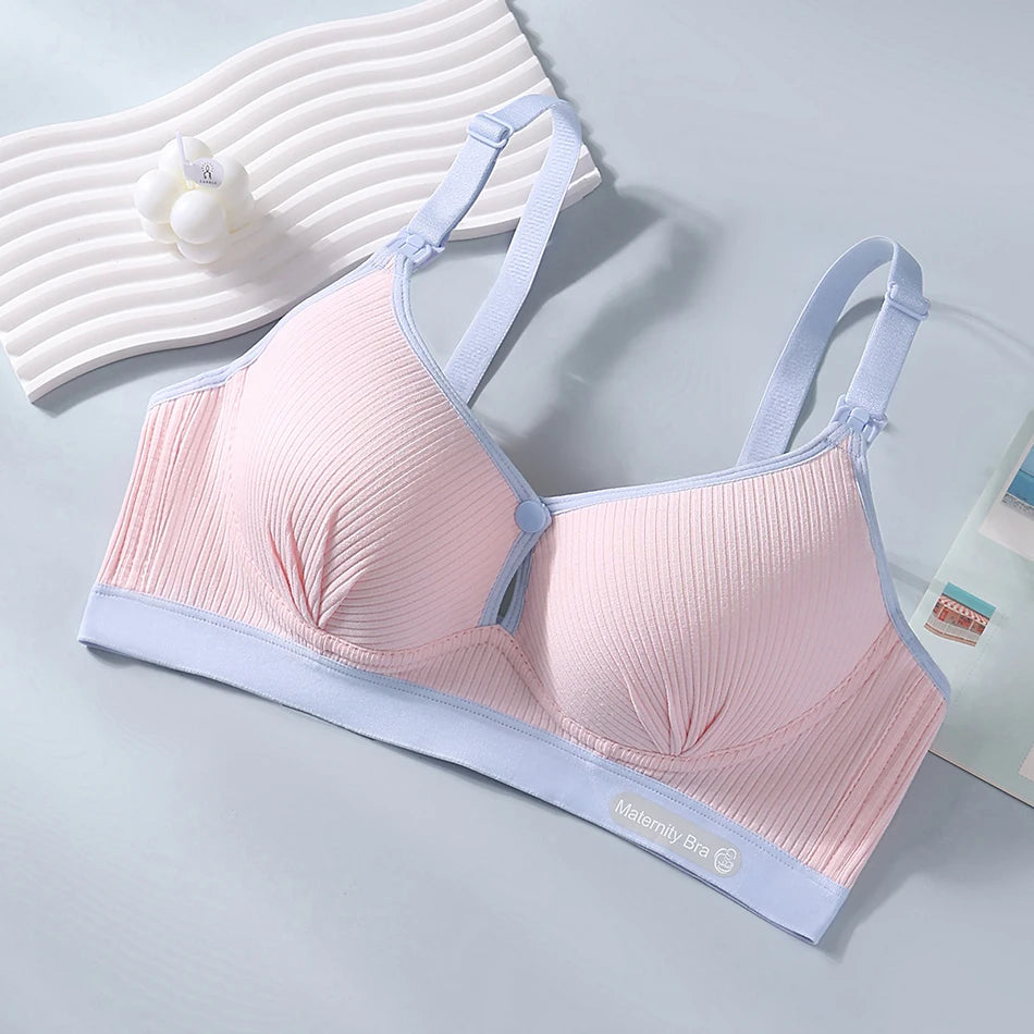 Soft Support Nursing Bra – Front-Open, Wire-Free, Comfortable Bralette for Pregnancy & Breastfeeding