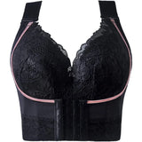 Sinvera Seamless Front Closure Push-Up Bra – Plus Size, Wireless, Comfortable Lift Support for Everyday Wear