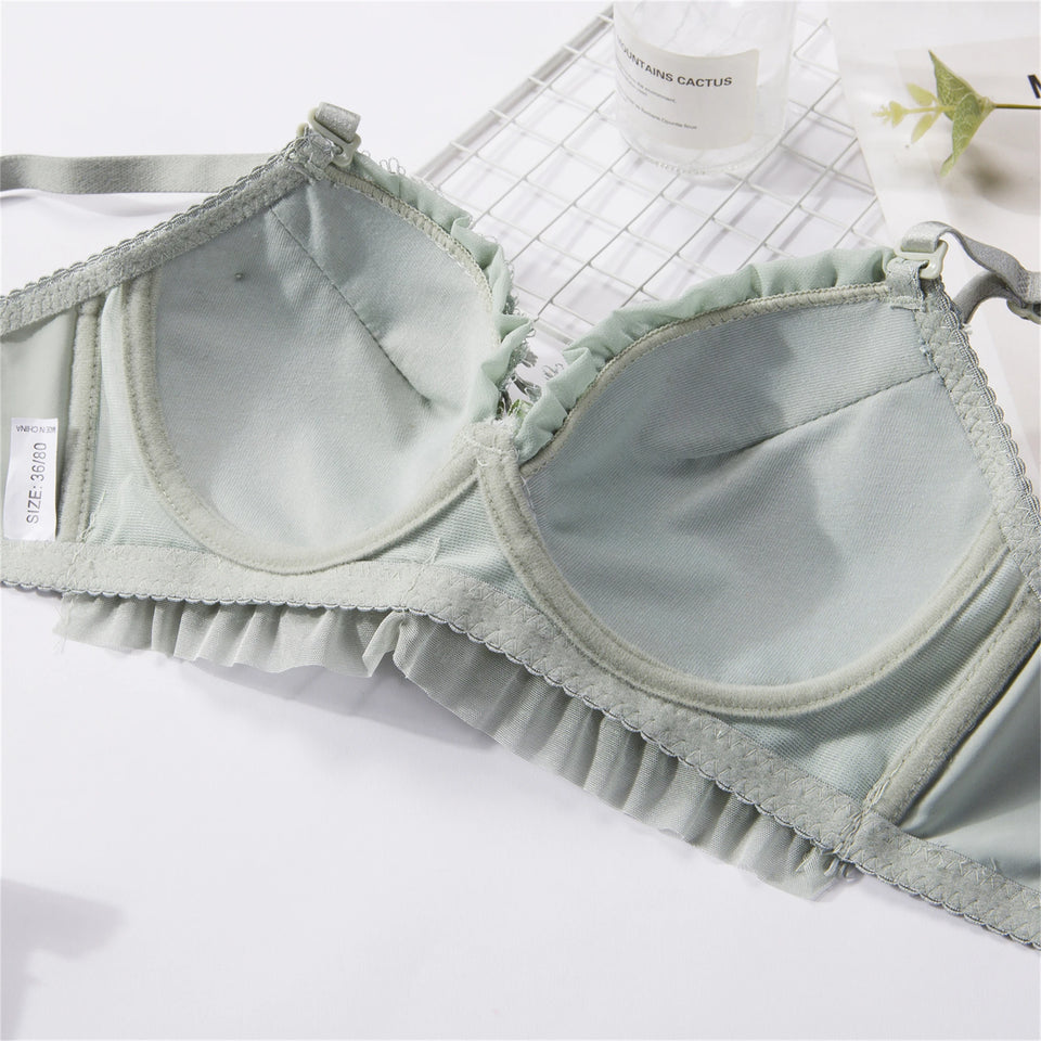 Soft Wireless Push-Up Lingerie Set with Adjustable Straps – Comfortable Everyday Bra & Panty Set