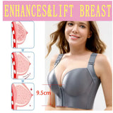 Sinvera Plus Size Deep Cup Shaping Bra – Front Closure, Full Coverage, Wireless Comfort
