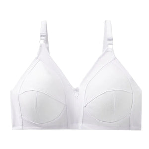 Sinvera Plus Size Wireless Cotton Lace Bra – Deep V, Soft & Supportive, C to G Cup