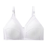 Sinvera Plus Size Wireless Cotton Lace Bra – Deep V, Soft & Supportive, C to G Cup