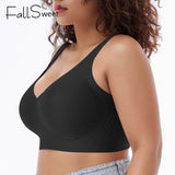 Sinvera Seamless Wireless Plus Size Bra – Ultra-Comfort Bralette for Women M to 6XL