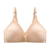 Sinvera Plus Size Wireless Cotton Lace Bra – Deep V, Soft & Supportive, C to G Cup