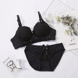 Soft Wireless Push-Up Lingerie Set with Adjustable Straps – Comfortable Everyday Bra & Panty Set