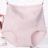 Sinvera™ High Waist Lace Cotton Briefs – Breathable Plus Size 6XL Shaping Panty for Women