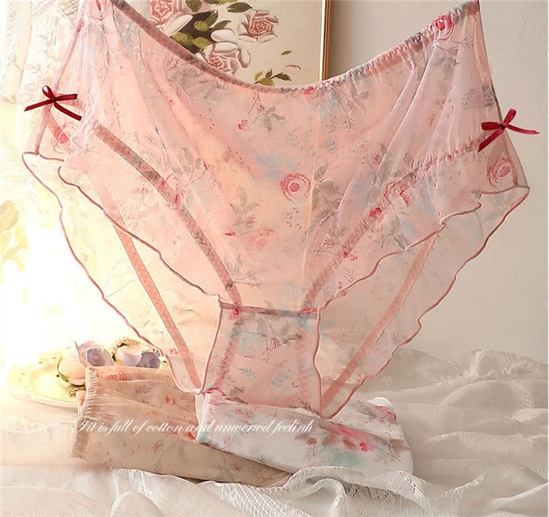 Sinvera Plus Size Ultra-Thin Lace Vintage Panties – XL to 5XL Breathable Women’s Underwear