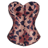 Sinvera Curve™ Plus Size Overbust Corset – Shaping Lace-Up Bustier with Bold Graffiti Design