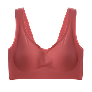 Sinvera Seamless Wireless Sports Bra – Push-Up Support, Plus Size Comfort Fit (M-7XL)
