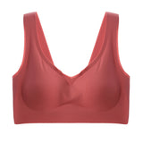 Sinvera Seamless Wireless Sports Bra – Push-Up Support, Plus Size Comfort Fit (M-7XL)