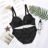 Lace Wireless Bra & Panty Set – Push-Up, Soft and Comfortable Lingerie