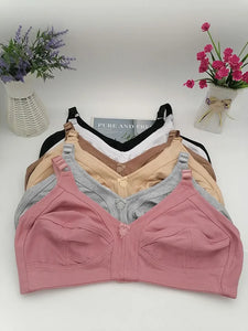 Sinvera Plus Size Wireless Cotton Lace Bra – Deep V, Soft & Supportive, C to G Cup