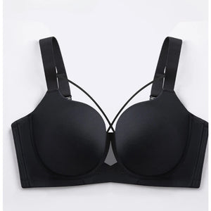 Sinvera Plus Size Seamless Push-Up Bra – Full Coverage, Wireless, Anti-Sagging Comfort Support