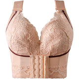 Sinvera Seamless Front Closure Push-Up Bra – Plus Size, Wireless, Comfortable Lift Support for Everyday Wear