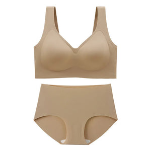 Sinvera Dikişsiz ve Desteksiz Büyük Beden Sütyen & Külot Takımı – Sarkan Göğüsleri Toparlayıcı Rahat Kalıp, M–5XL (40–120 kg)