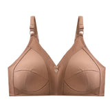 Sinvera Plus Size Wireless Cotton Lace Bra – Deep V, Soft & Supportive, C to G Cup