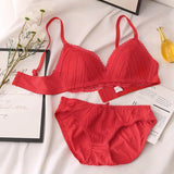 Sinvera Lace Push-Up Bra & Panty Set – Embroidered Plus Size Lingerie (ABC Cup)