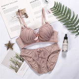 Lace Wireless Bra & Panty Set – Push-Up, Soft and Comfortable Lingerie