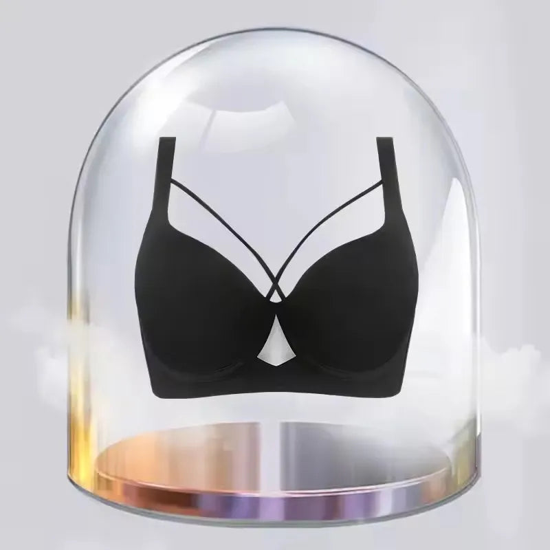 Sinvera Plus Size Seamless Push-Up Bra – Full Coverage, Wireless, Anti-Sagging Comfort Support
