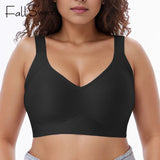 Sinvera Seamless Wireless Plus Size Bra – Ultra-Comfort Bralette for Women M to 6XL