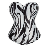 Sinvera Curve™ Plus Size Overbust Corset – Shaping Lace-Up Bustier with Bold Graffiti Design