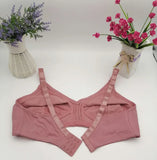 Sinvera Plus Size Wireless Cotton Lace Bra – Deep V, Soft & Supportive, C to G Cup