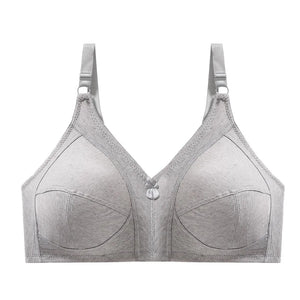 Sinvera Plus Size Wireless Cotton Lace Bra – Deep V, Soft & Supportive, C to G Cup