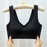 Sinvera Seamless Wireless Sports Bra – Push-Up Support, Plus Size Comfort Fit (M-7XL)