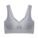 Sinvera Seamless Wireless Sports Bra – Push-Up Support, Plus Size Comfort Fit (M-7XL)