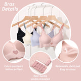 Seamless Ice Silk Lingerie Set with Heart Detail – Soft & Elegant Comfort