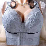 Sinvera Seamless Front Closure Push-Up Bra – Plus Size, Wireless, Comfortable Lift Support for Everyday Wear